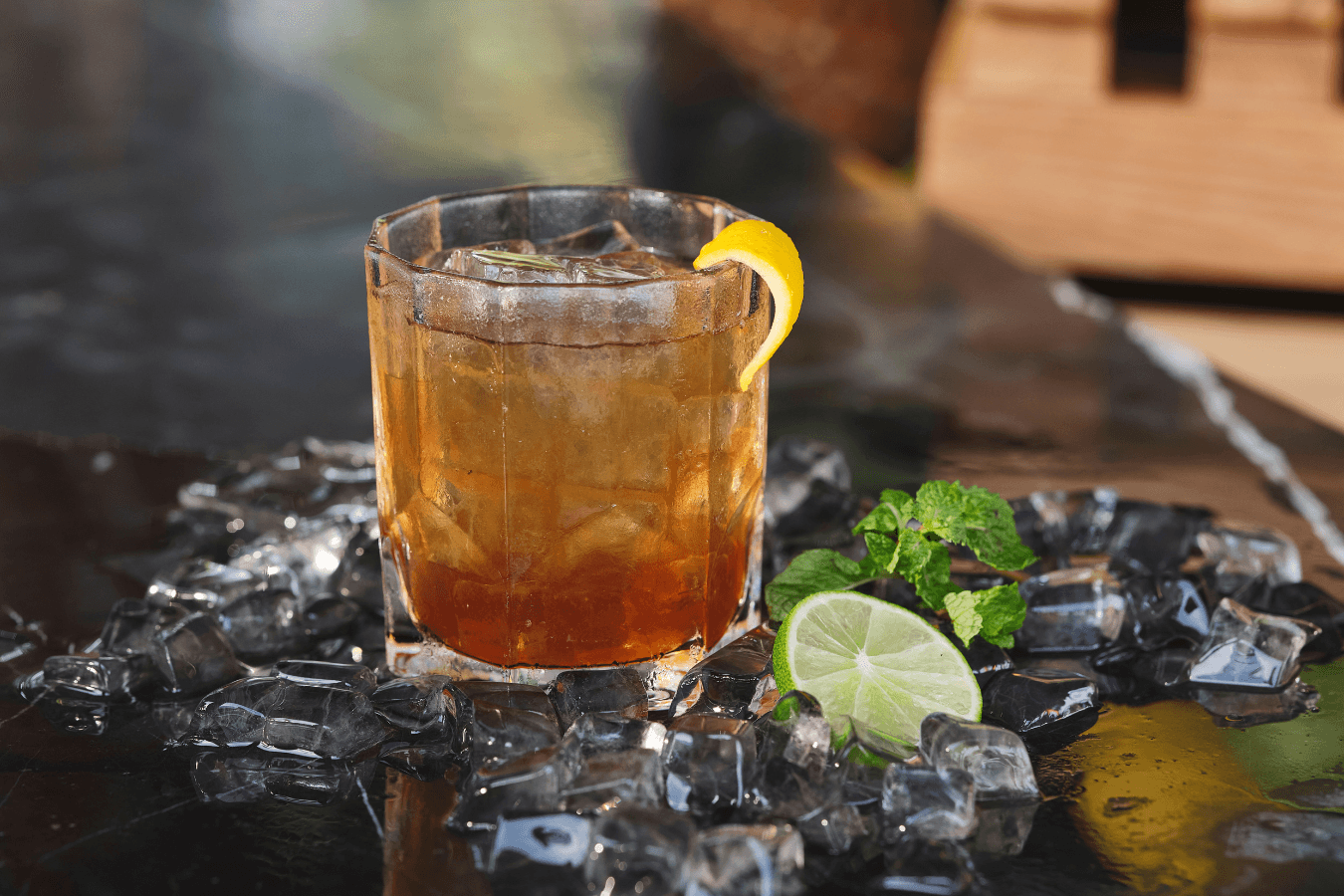 A glass of cocktail