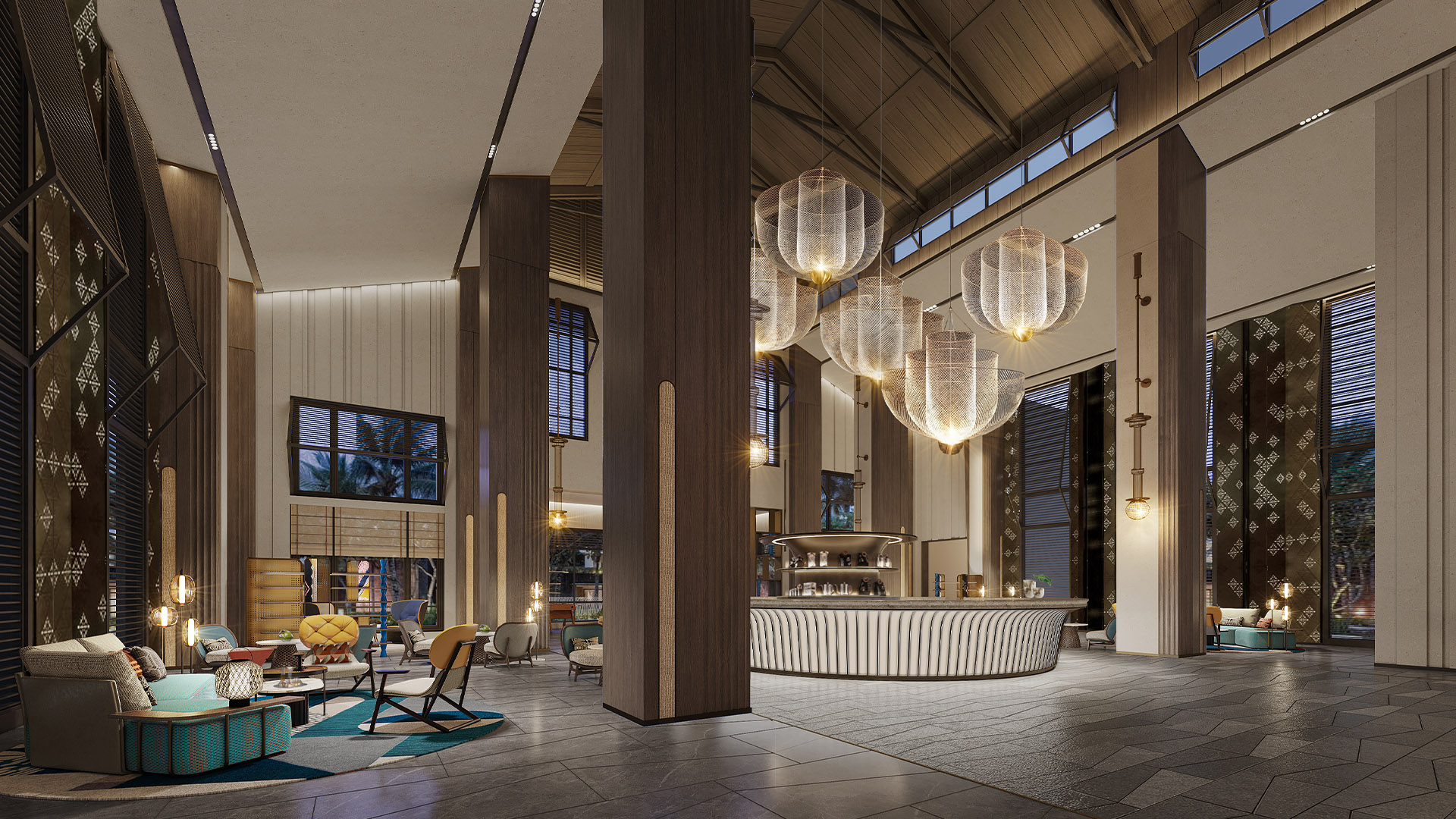 Dhawa Beihai Weizhou Island lobby