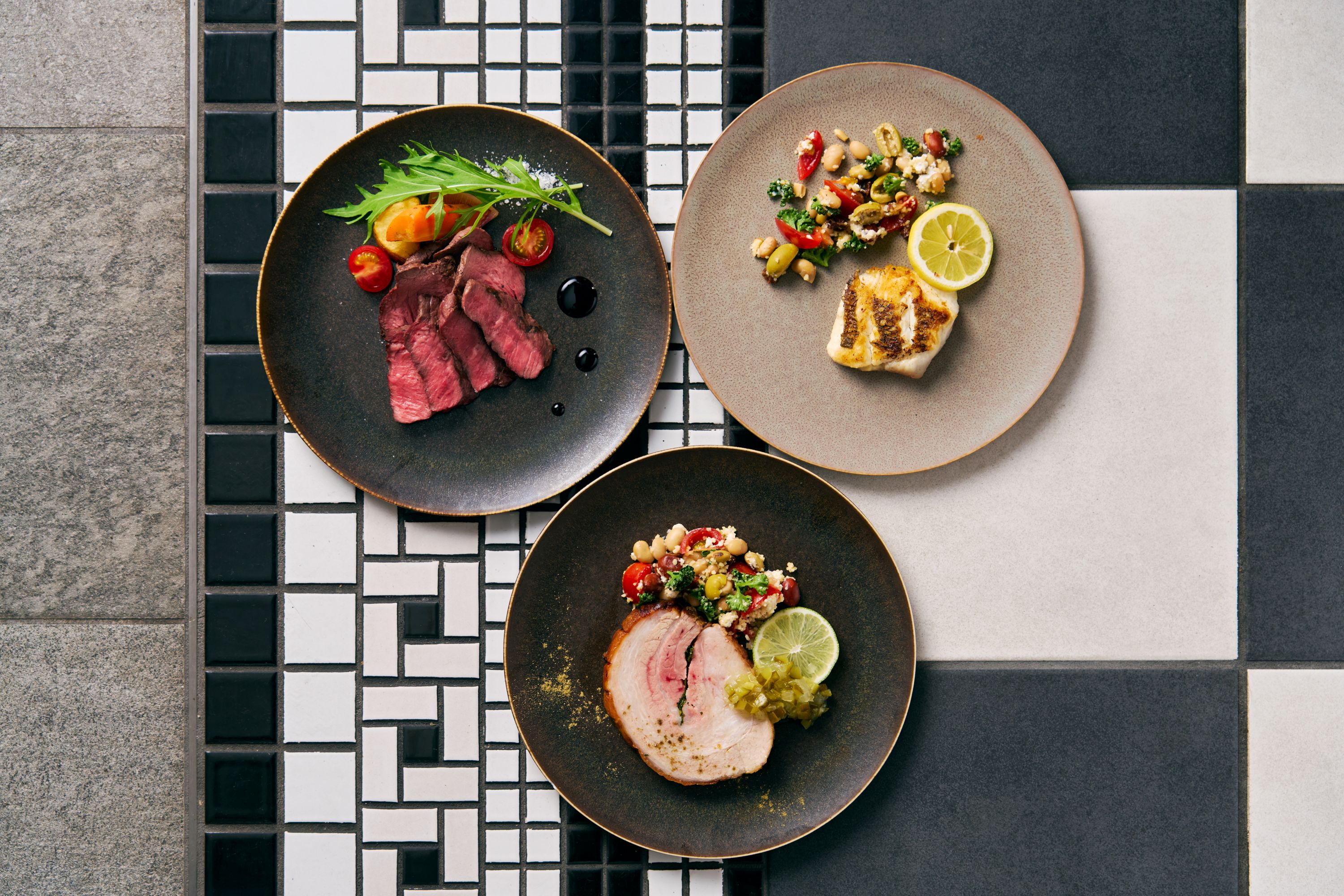Wellbeing Lunch Buffet Sansho-Spiced "Kyo Porchetta" & Tomato and Citrus Collection