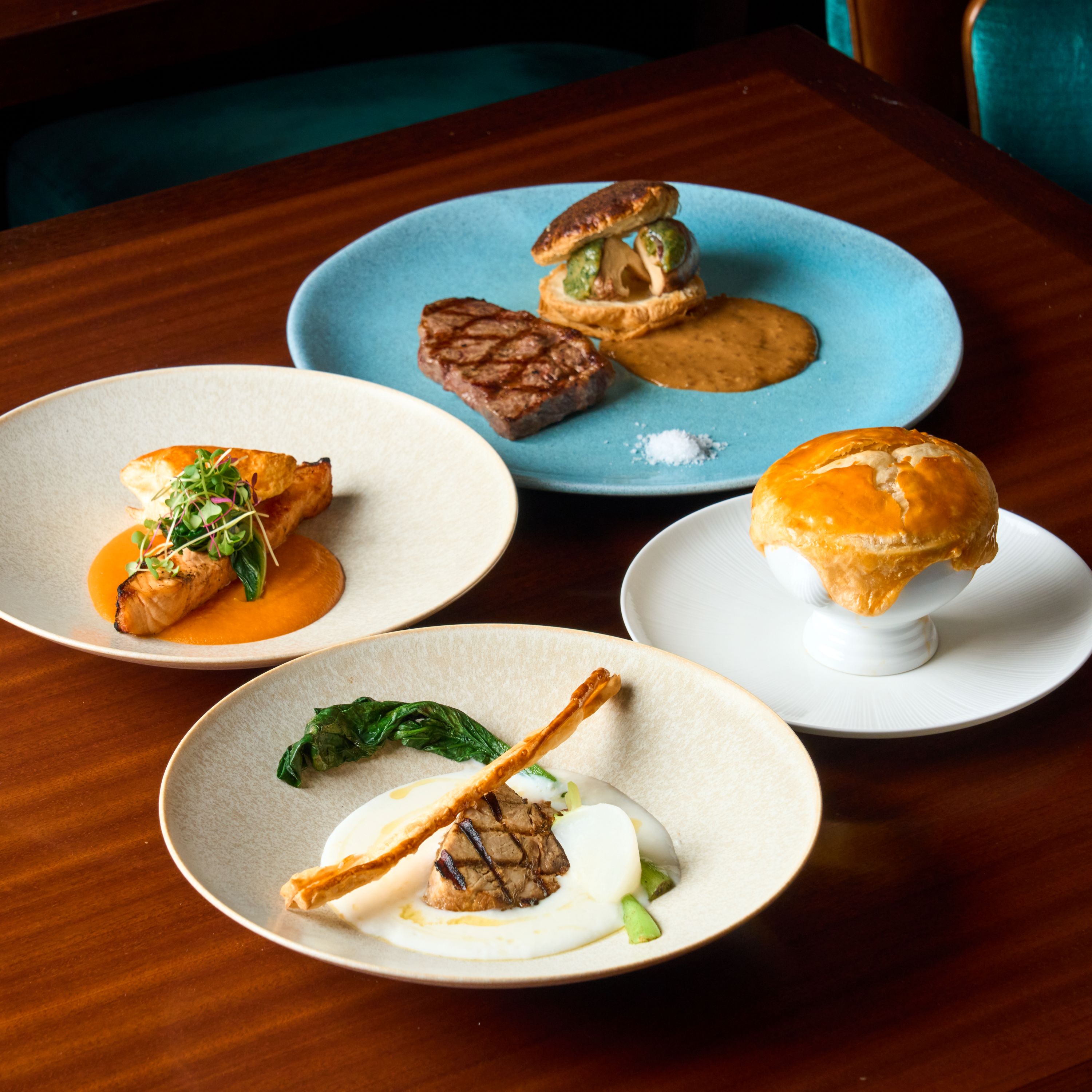 Four Mains from the Josper Charcoal Oven — Each Served with Pie