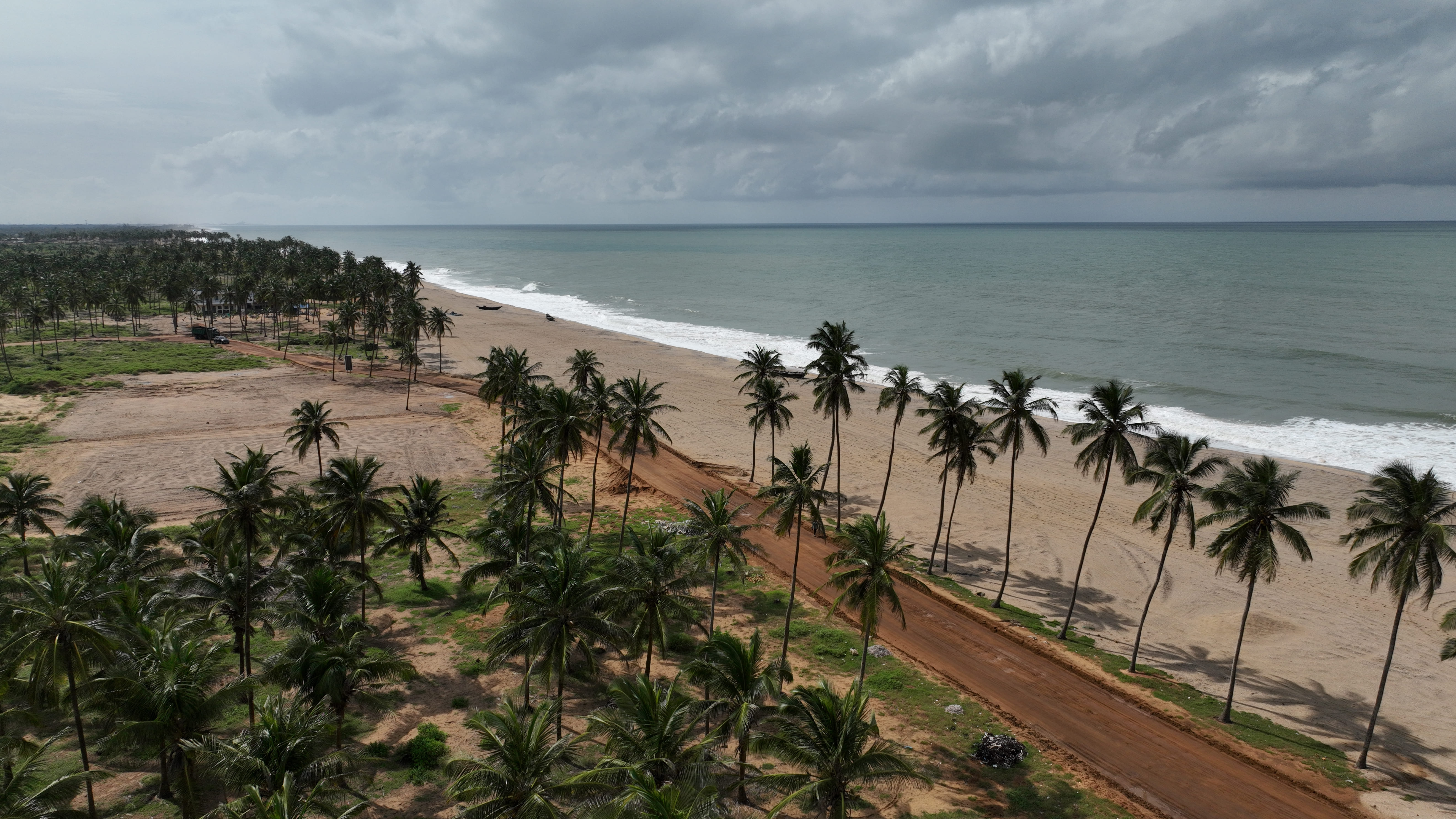 benin ouidah aerial view